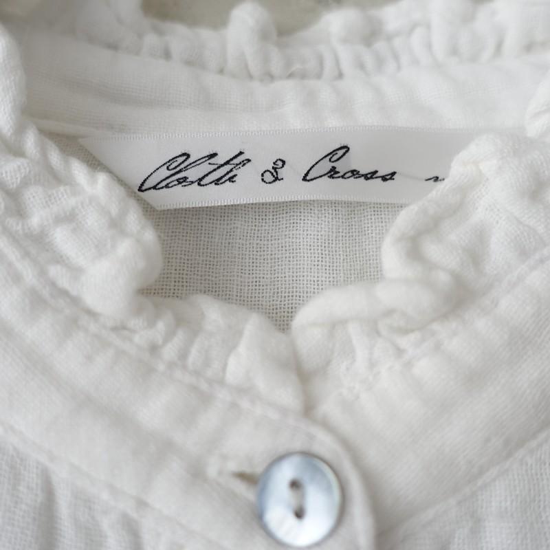 CLOTH&CROSS クロス＆クロス *コットンリネンダブルガーゼフリル 