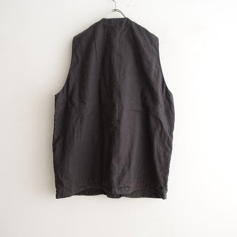 confect ポプリンロングベスト　インクブラック nest Robe CONFECT 【美品/メンズ】ネストローブコンフェクト
