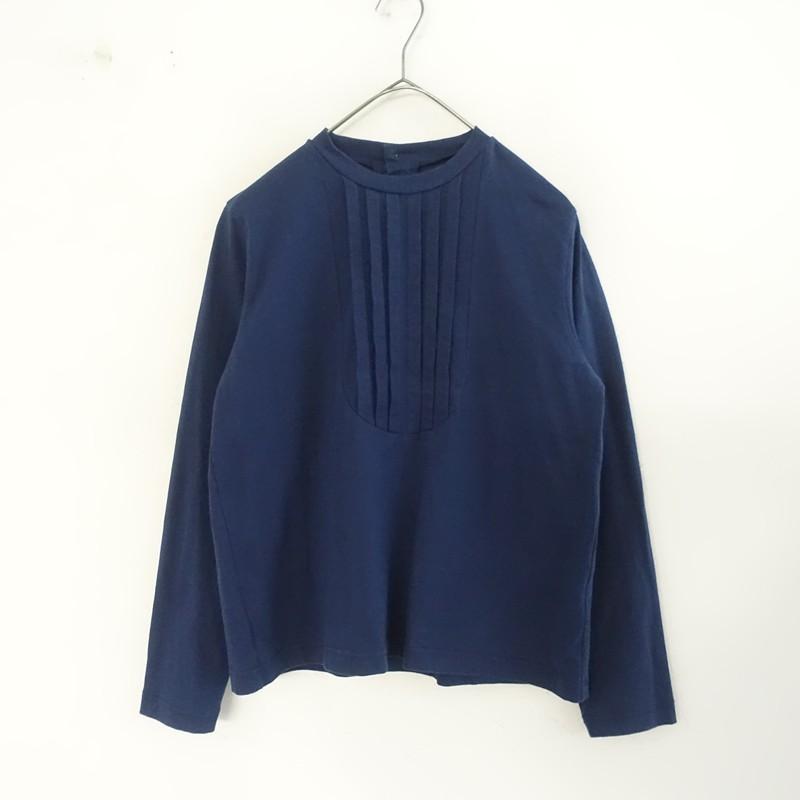 Cotton House Aya コットンハウス アヤ 長袖 シャツ チュニック コットンハウスアヤ cotton house aya *天竺プルオーバー*M綿ネイビー