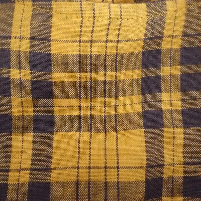 fog linen work　2way リネンチェックワンピース フォグリネンワーク fog linen work *リネンチェックワンピース*麻