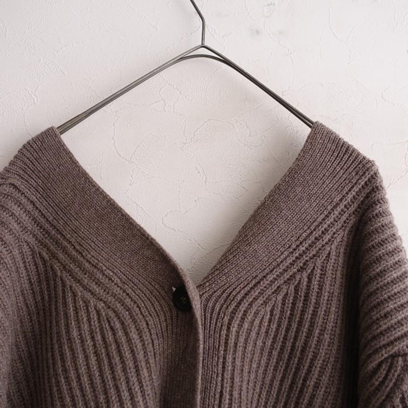 2024AW/定価6.8万】アトモファクトリー ATOMO FACTORY *RIB CARDIGAN