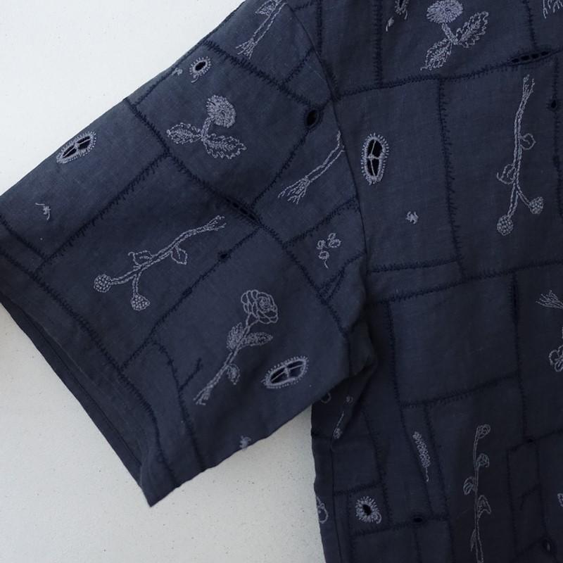 ミナペルホネン　ブラウス　38　garden patchwork mina perhonen（ミナペルホネン） 【定価4.7万】ミナペルホネン