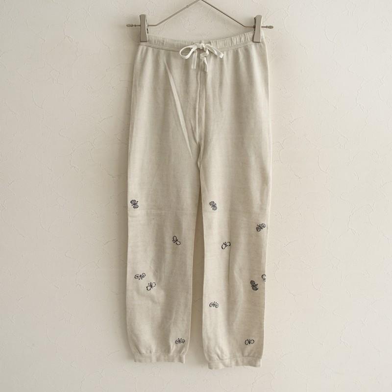 mina perhonen choucho 新品　春夏用　レギンス　スパッツ mina perhonen（ミナペルホネン） *choucho ニットレギンス*麻リネン混