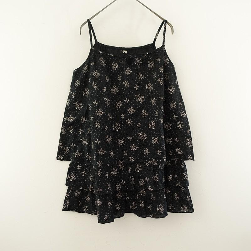 CLOTH&CROSS クロス＆クロス *コットンプリントティアードキャミソール 