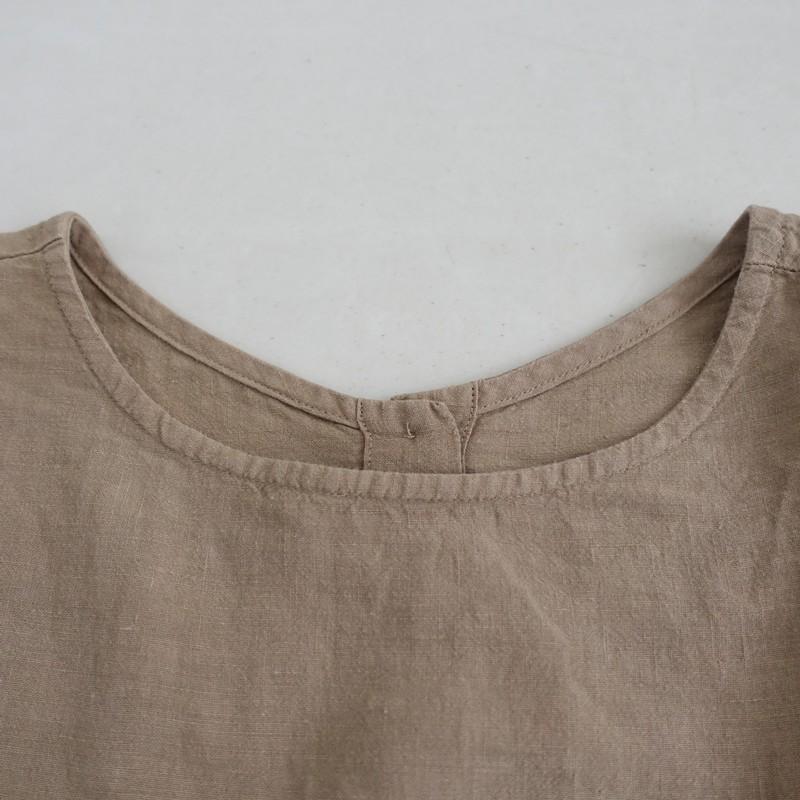 nest robe / ネストローブ | 2021SS | リネン ショート スモック ブラウス | F | ベージュ | レディース outfit of the day | ONLINE SHOP | nest Robe Shop Blog | nest Robe