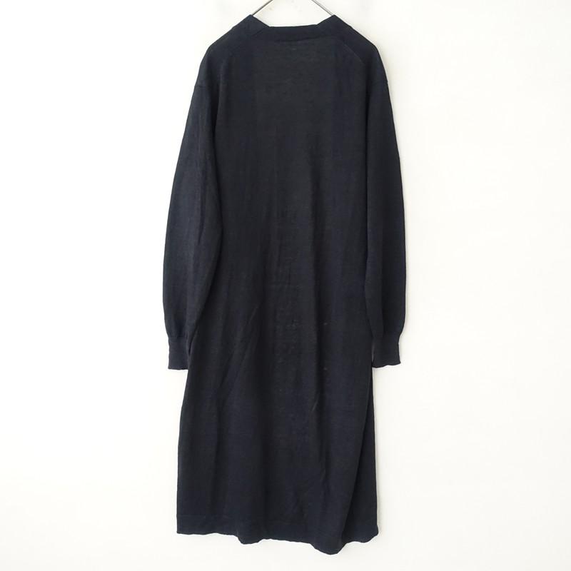 ENFOLD（エンフォルド） *リネンニットロング羽織カーディガン*38麻D