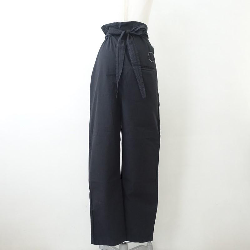 Cosmic wonder黒ラップパンツ 定価2.7万】コズミックワンダー COSMIC WONDER *Wrapped Pants ラップ