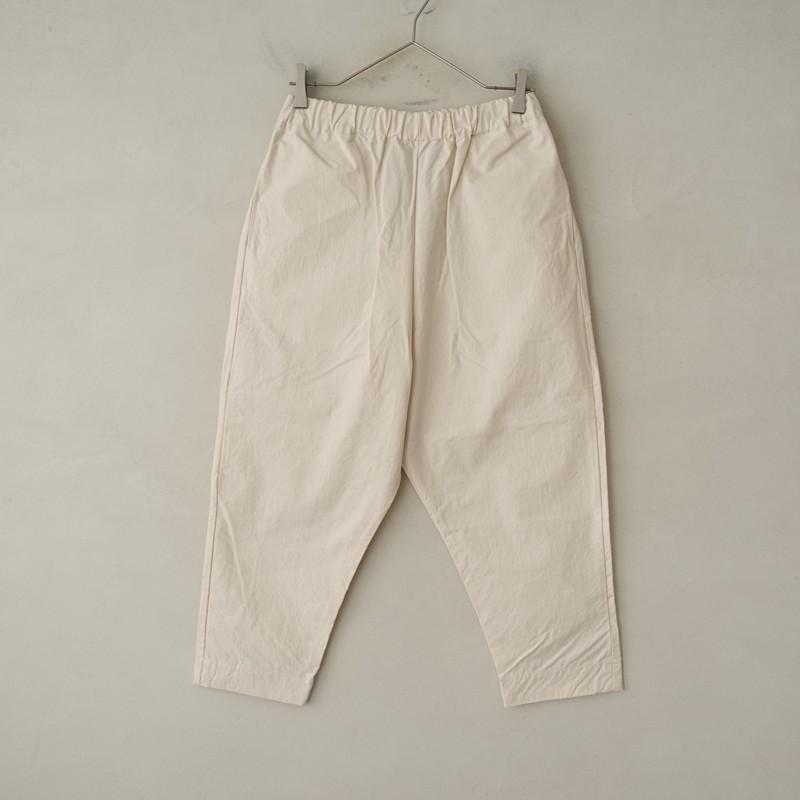 美品/2024AW/定価2.9万】ヨリ Yoli *コットンイージーパンツ*1綿生成り