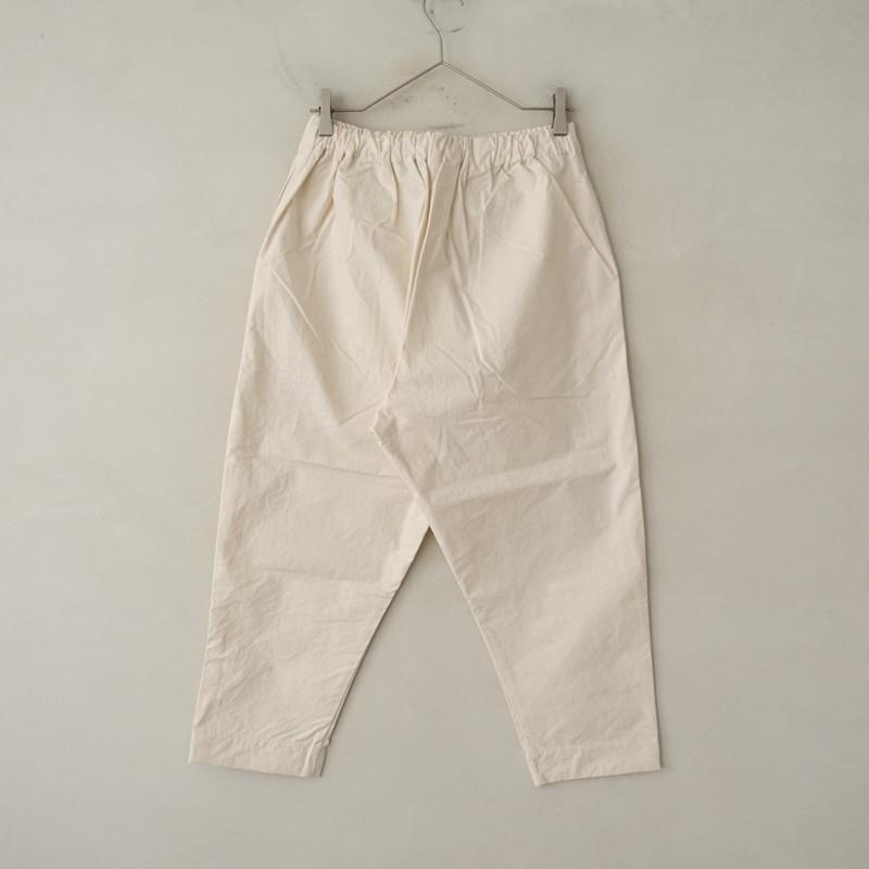 美品/2024AW/定価2.9万】ヨリ Yoli *コットンイージーパンツ*1綿生成り
