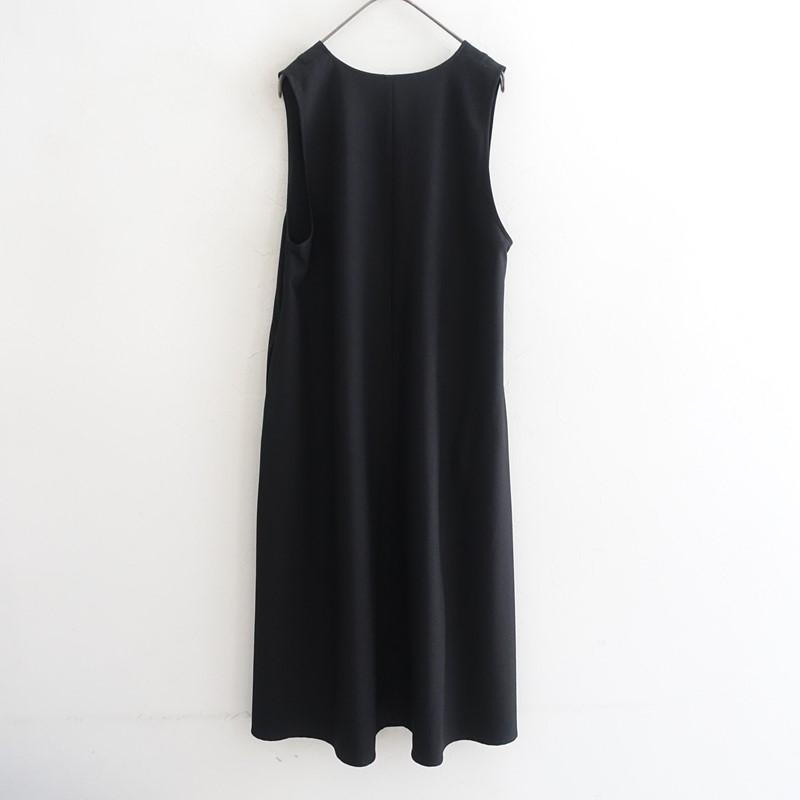 美品】ヒヨリプラス HIYORI+ *Vネックノースリーブワンピース*ブラック