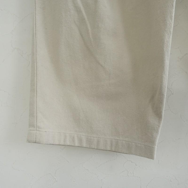 evam eva コットン　シルク　パンツ ベージュ　 M evam eva（エヴァムエヴァ） 【定価2.6万】エヴァムエヴァ *cropped