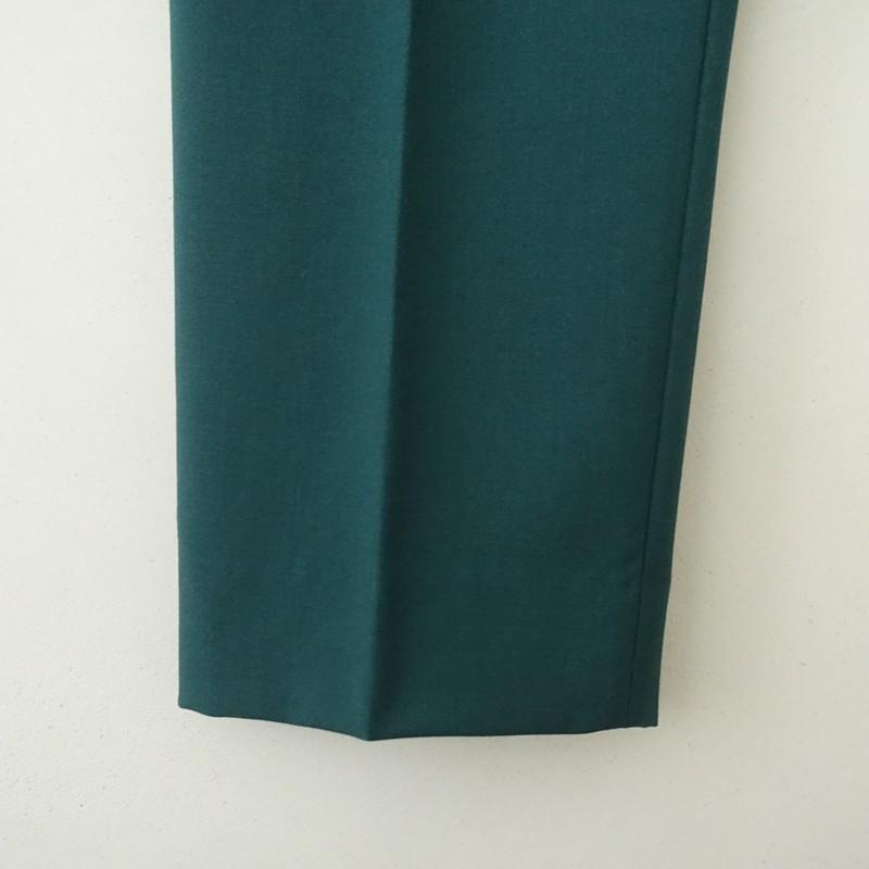 美品】マルニ MARNI *ウールテーパードパンツ*40毛ダークグリーン深緑