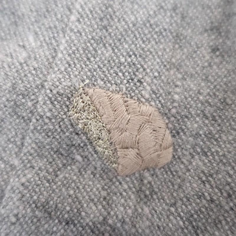 mina perhonen（ミナペルホネン） *pebble ラメ刺しゅうパンツ*38絹 