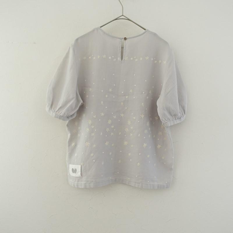 minä perhonen light hole 半袖プルオーバー 刺繍　38 minä perhonen light hole 半袖プルオーバー 刺繍 38 minä perhonen