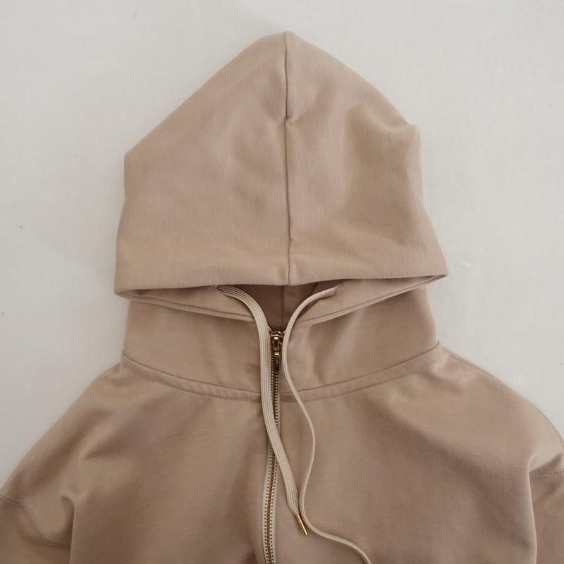 定価1.3万】アワーホーム OURHOME *きれいめパーカー*L綿コットン混 