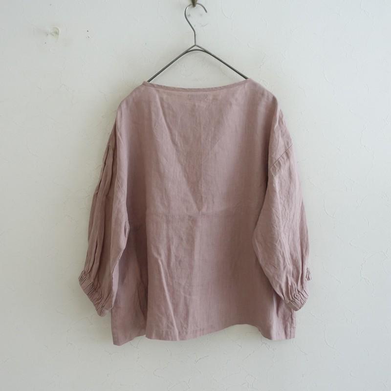 フォグリネンワーク fog linen work *リネンプルオーバー*麻ピンクノー