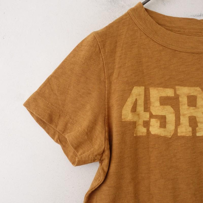 未使用】45アールピーエム 45RPM *ロゴTシャツ*1綿天竺オレンジ