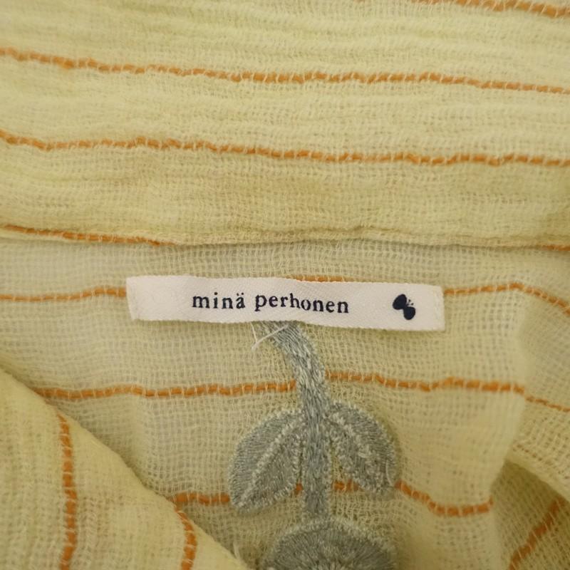 ミナペルホネン　bonheurチュニック mina perhonen（ミナペルホネン） *bonheur 刺しゅうガーゼチュニック