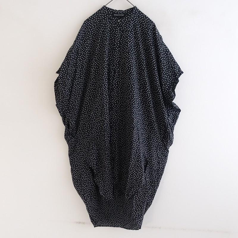 ミズイロインド mizuiro-ind *コットンドットプリントワイドワンピース 