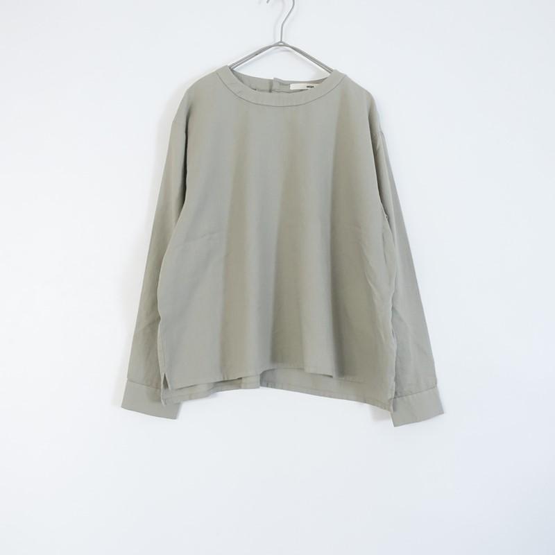 evam eva（エヴァムエヴァ） *コットンカシミヤブラウス*2グレージュ 