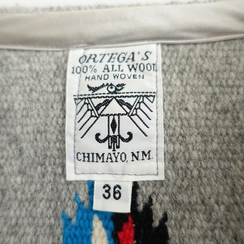 ORTEGA'S（オルテガ） ORTEGA'S *ウールチマヨベスト*36毛厚手羽織ジレ