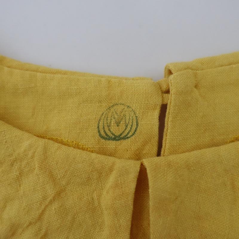 ヤンマ産業 YAMMA *リネンブラウス*麻薄手シャツプルオーバー半袖