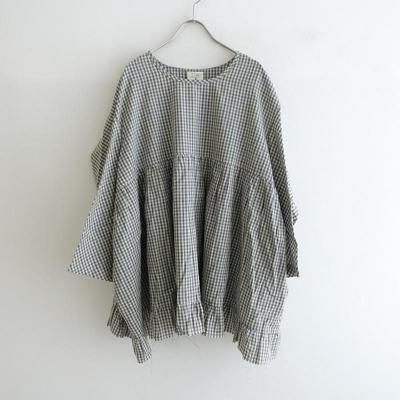 D-due 【2022SS/定価6.1万】デドゥエ *コットンリネンチェック D-due 【2022SS/定価6.1万】デドゥエ *コットンリネンチェック