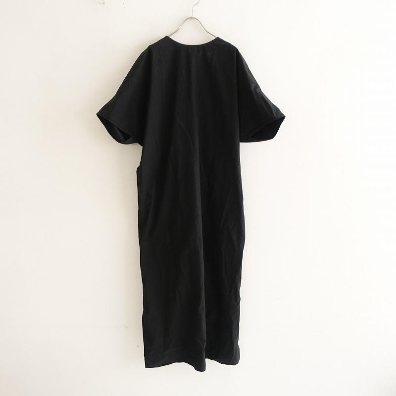 HARDY NOIR アルディーノアール *コットンギャザークロスワンピース*38 