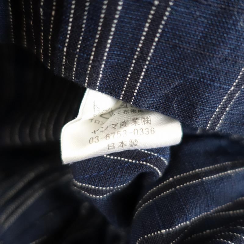 YAMMA //【定価2.7万】ヤンマ産業 *会津木綿Xラインワンピース YAMMA //【定価2.7万】ヤンマ産業 *会津木綿Xラインワンピース