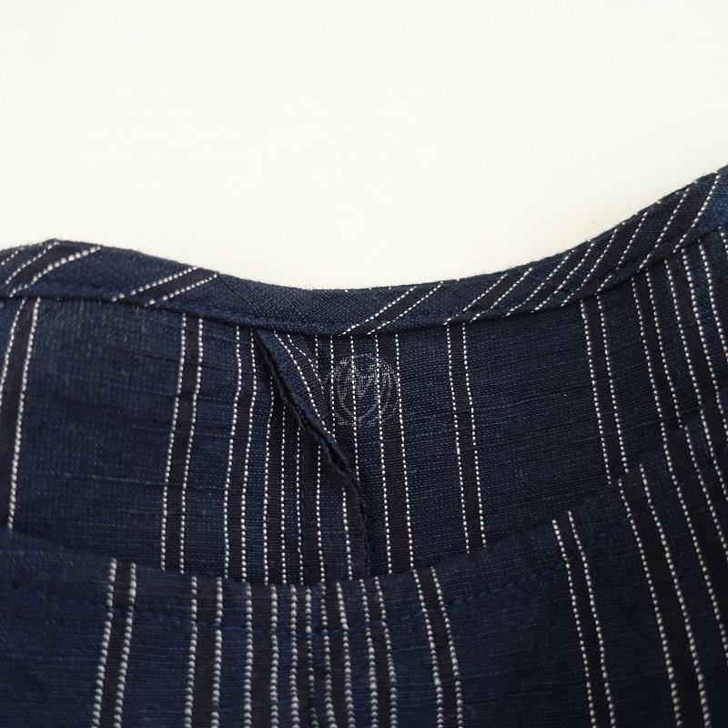 YAMMA //【定価2.7万】ヤンマ産業 *会津木綿Xラインワンピース YAMMA //【定価2.7万】ヤンマ産業 *会津木綿Xラインワンピース
