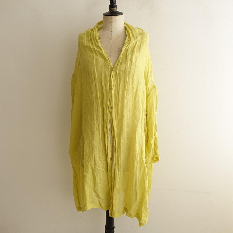 ネストローブ nest Robe *リネンガーゼローブ*麻薄手羽織ロング  