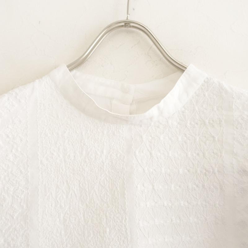 maison de soil メゾンドソイル soil*コットン刺繍バックボタン maison de soil メゾンドソイル soil*コットン刺繍バックボタン