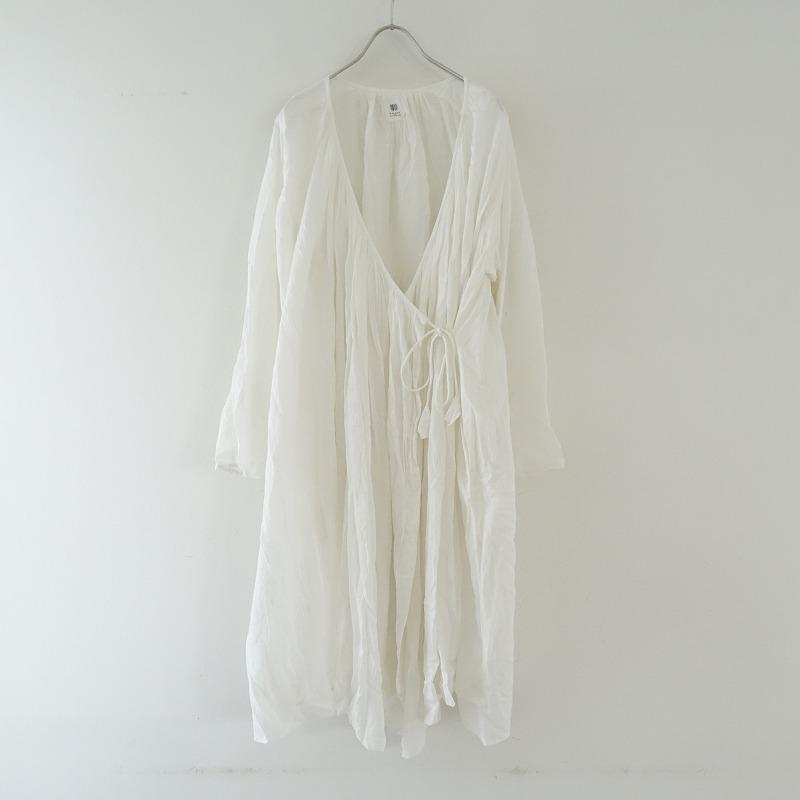 キヤリコ CALICO *コットンカシュクールワンピース*薄手ジャガード 