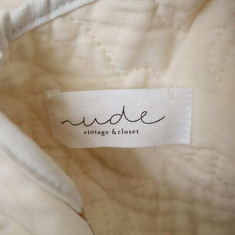 nude vintage ヌードヴィンテージ シルクベスト 美品 ジレ ヌードヴィンテージアンドクローゼット nude vintage&closet *Quilting