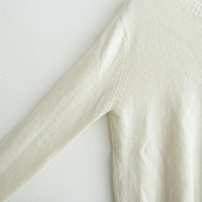 スピネン ANSPINNEN *ファインソフトカシミヤクルーネックセーター*S