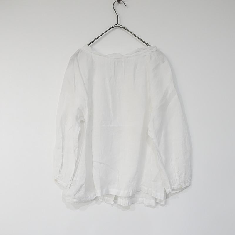 リゼッタ Lisette *リネンフリルカラーピンタックブラウス*薄手シャツ 