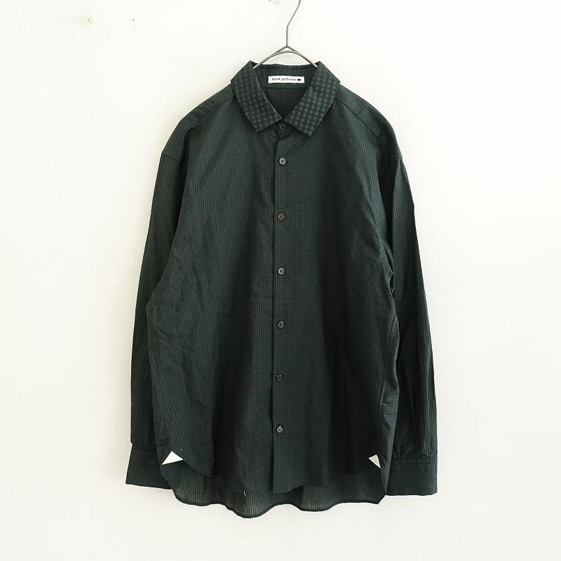 mina perhonen ミナペルホネン シルクブラウス グリーン 36