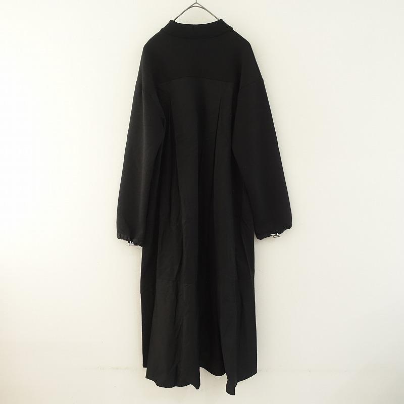 ✨未使用✨マルシャルテル　異素材　長袖ワンピース　ブラック　サイズ2 ✨未使用✨マルシャルテル 異素材 長袖ワンピース ブラック サイズ2