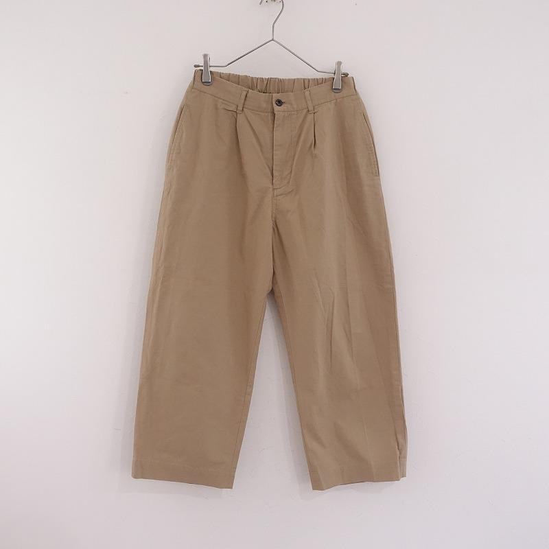 lacquer&c コットン ヘビーリネンパンツ 46 ベージュ a piece of Library（ア ピース オブ ライブラリー） *コットンリネン