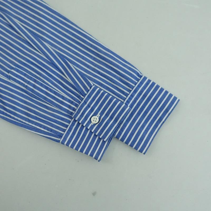 MACPHEE（マカフィー） *コットンストライプ柄シャツ*38綿薄手ブラウス