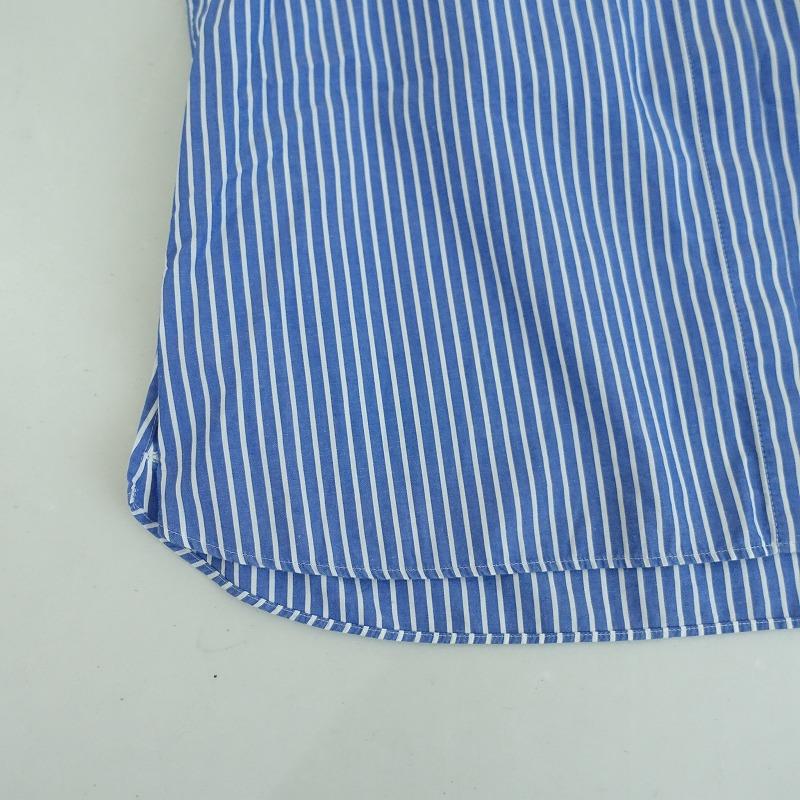 MACPHEE（マカフィー） *コットンストライプ柄シャツ*38綿薄手ブラウス