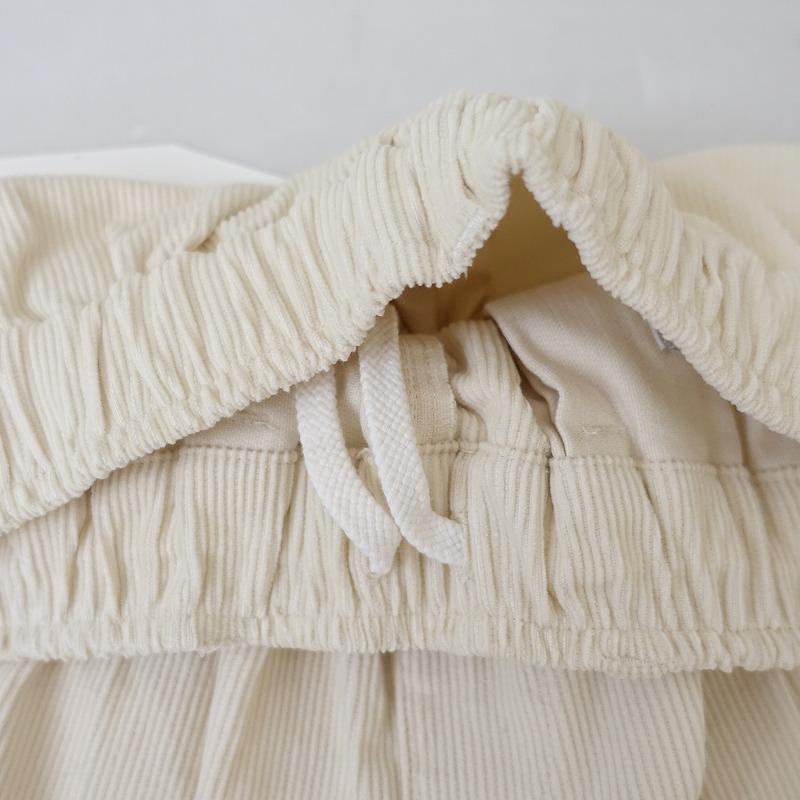 休日と詩 tandey ニューボンボンパンツ コーデュロイ ライトベージュ 美品/定価1.6万】TANDEY 休日と詩 *ニューボンボンパンツ