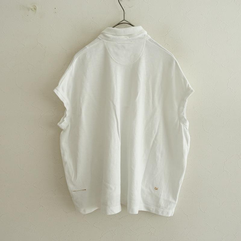 45R　コットンフリルTシャツ　丈長め　ゆったり　オーバーサイズ　ホワイト 定価2.0万】45アールピーエム R45RPM *ジンバカノコの馬