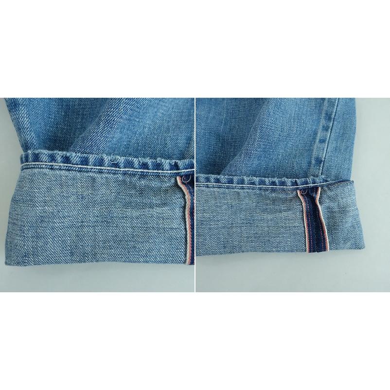 ミナペルホネン always デニムパンツ ダメージ加工 ライトブルー 34 mina perhonen（ミナペルホネン） *always ダメージ加工デニムパンツ
