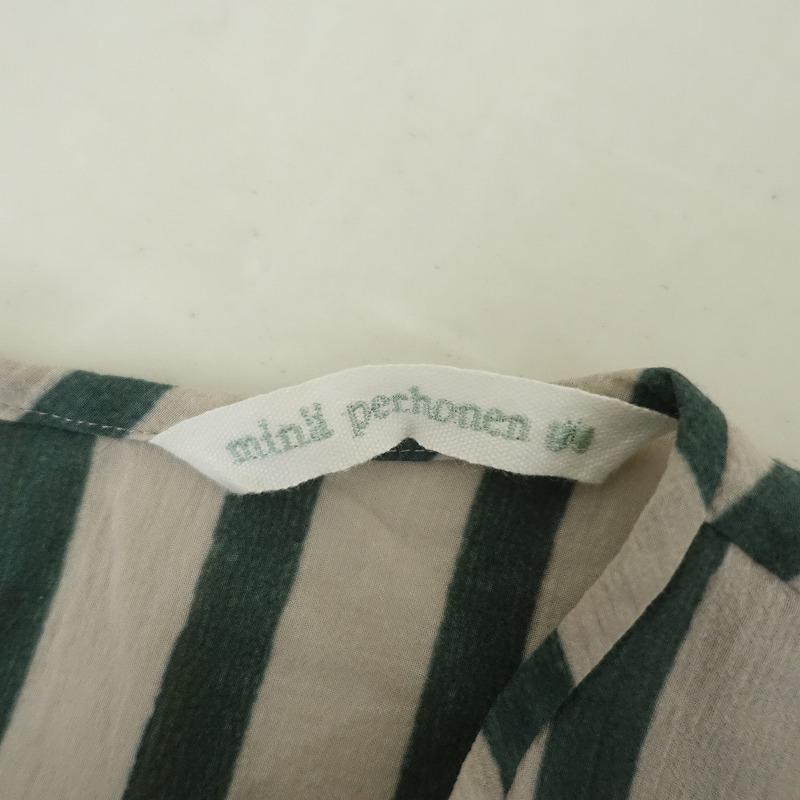 mina perhonen（ミナペルホネン） *finger stripe コットンブラウス*38