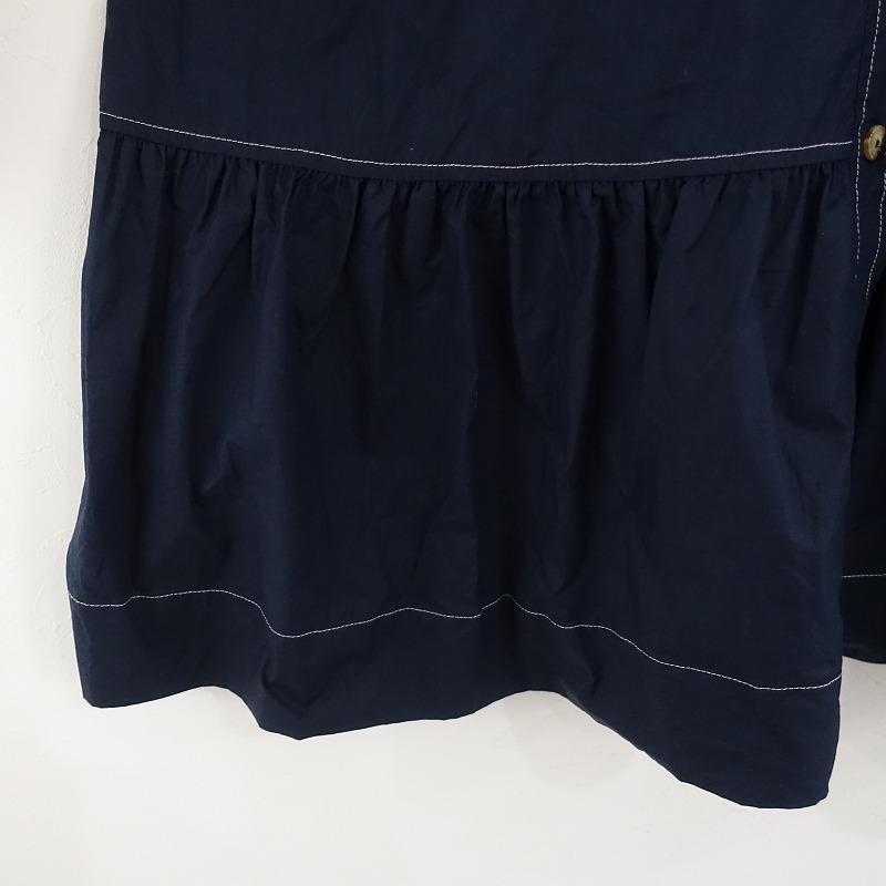 GANNI 【定価3.9万】ガニー *コットンポプリンビッグカラーミニ