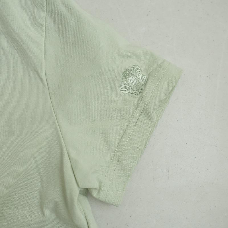 MARY QUANT（マリークヮント） *刺しゅうロゴコットンTシャツ*M薄手 