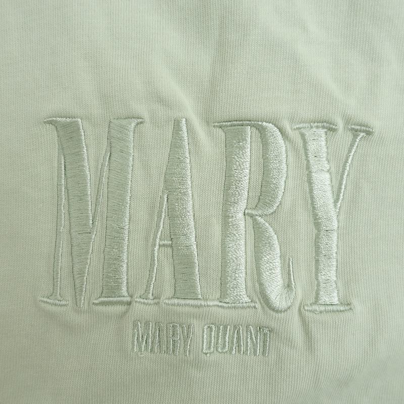 MARY QUANT（マリークヮント） *刺しゅうロゴコットンTシャツ*M薄手 