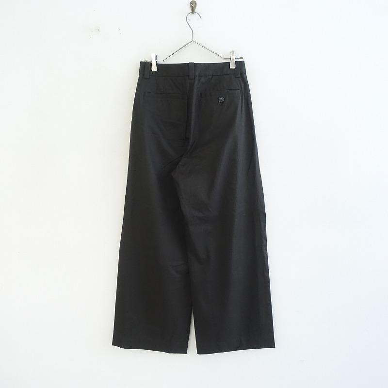 【美品/2025/定価3.9万】マーガレットハウエル MARGARET HOWELL *コットンパンツ*2薄手チャコールグレー(27-2510-14)【20K52】_1
