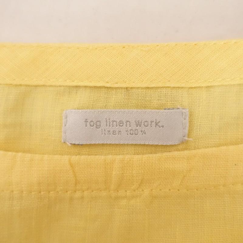 フォグリネンワーク fog linen work *リネンワンピース*麻薄手ドレス